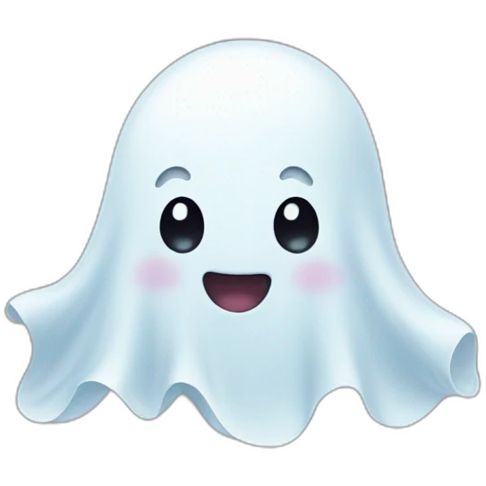 Kawaii ghost emoji