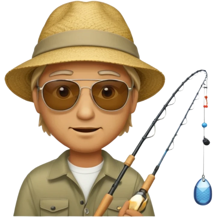 man is fishing emoji