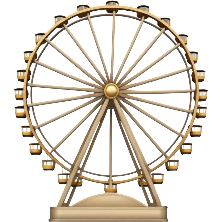 Beige Ferris wheel  emoji