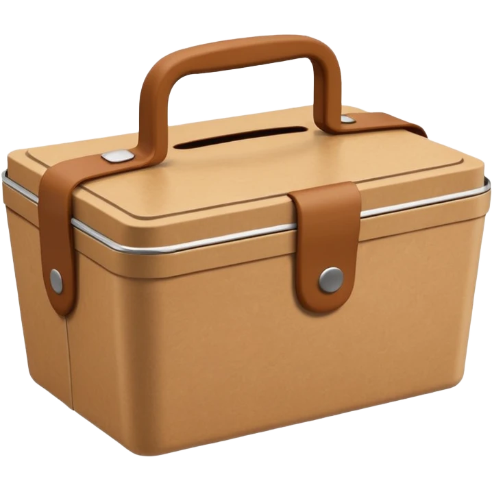 create an emoticon of a retangular lunch box made of kraft paper, 
The lunch box should be the most similar to this real one..
https://i.postimg.cc/FKcHz1tk/Screenshot-2025-11-11-alle-16-06-29.png

Can get more images of the box from this instagram account https://www.instagram.com/chefaporterbr/ emoji