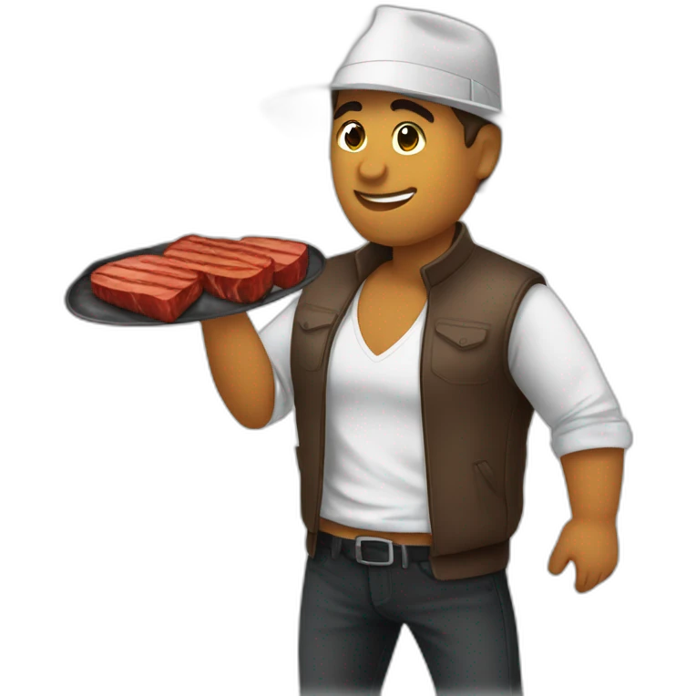 Beber churrasco musica emoji