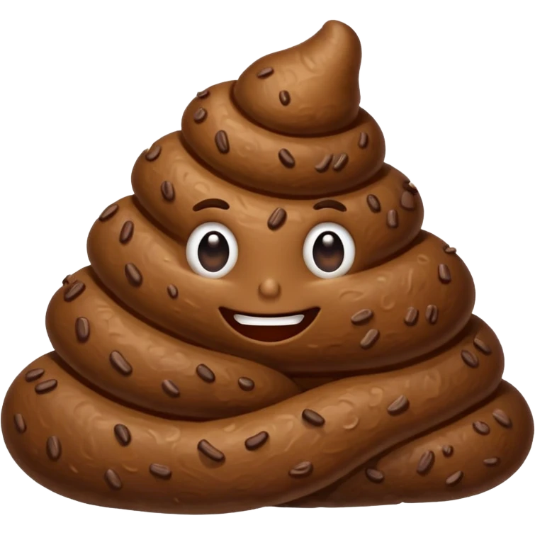 Poop shows a like emoji