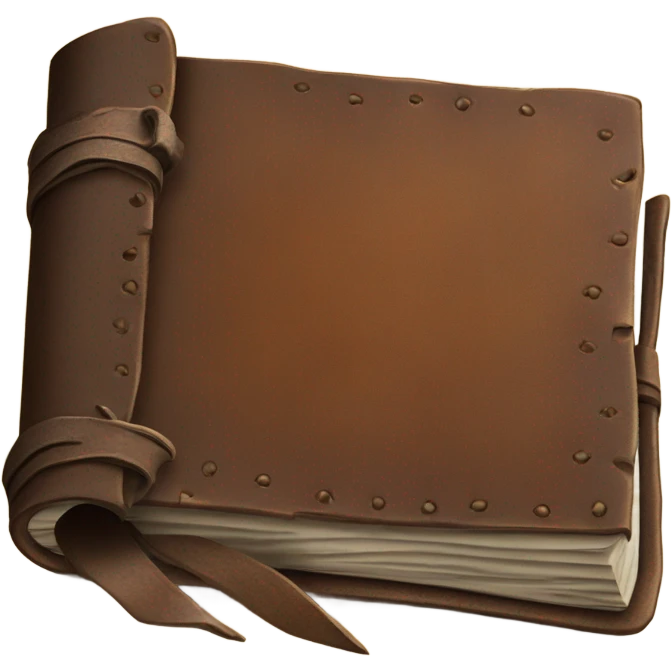 old leather journal emoji