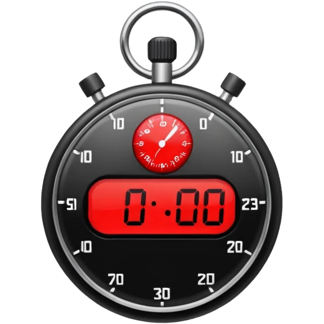 black stopwatch  emoji
