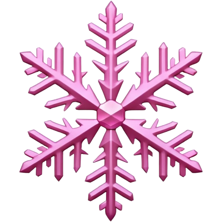 pink snowflake emoji