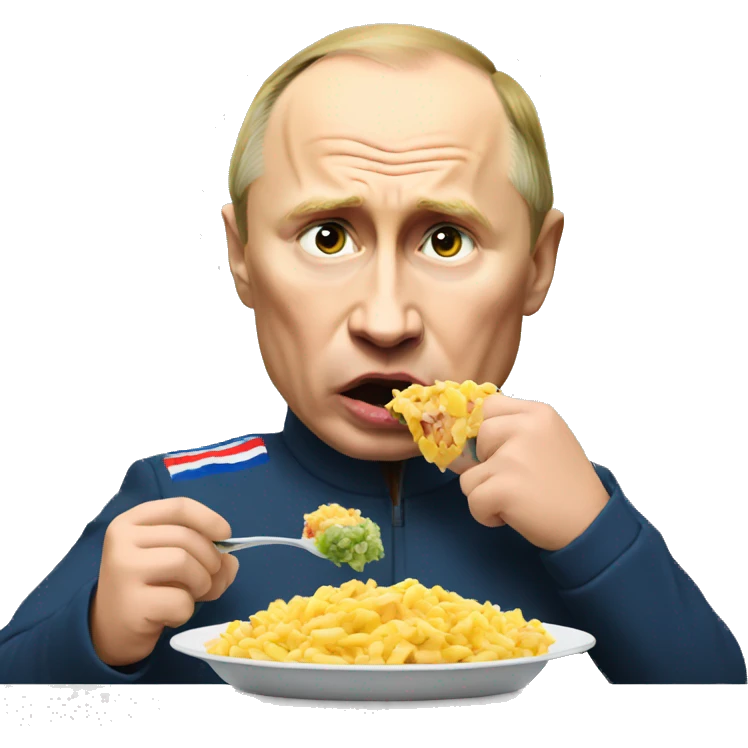 putin eating emoji