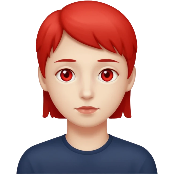 Chill with red eyes emoji