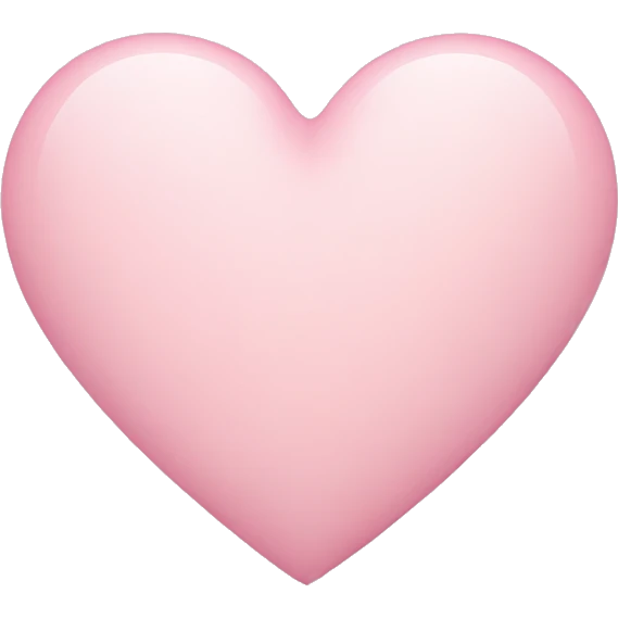light pink heart emoji