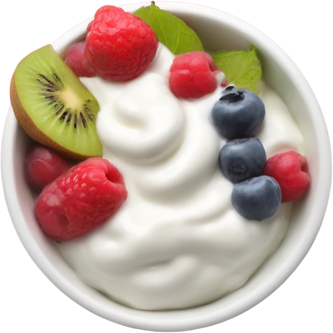 yogurt bowl with fruit emoji