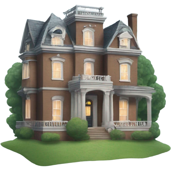 mansion with ghosts ￼ emoji