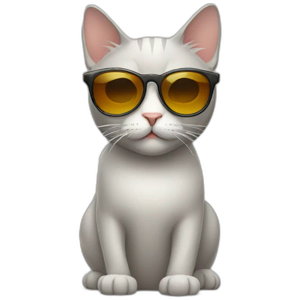 Cat with sunglasses emoji