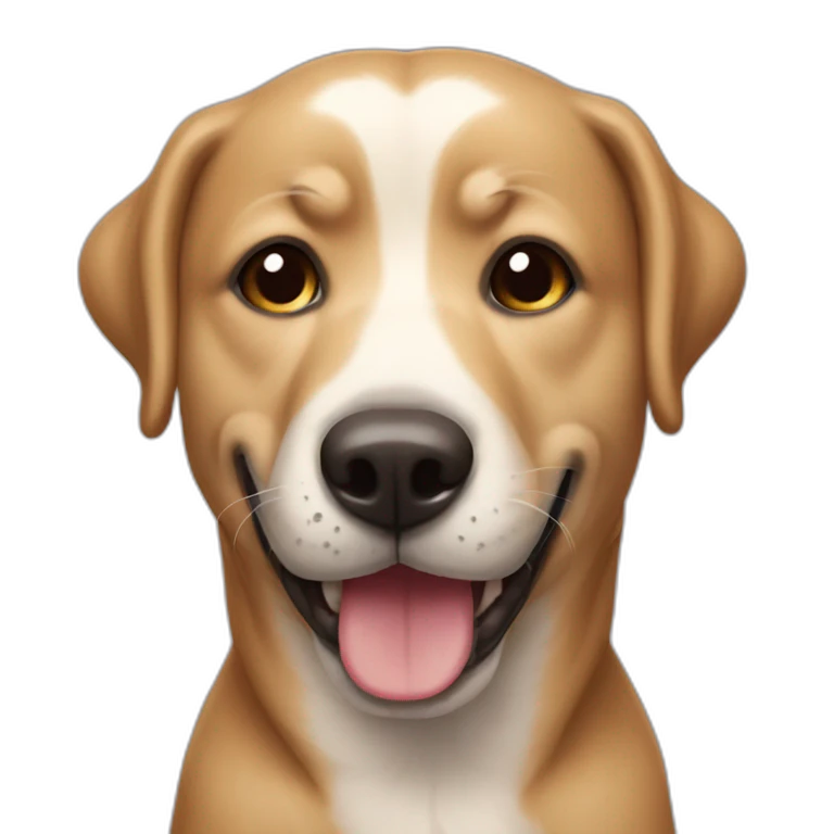 chien qui pleure de rire emoji
