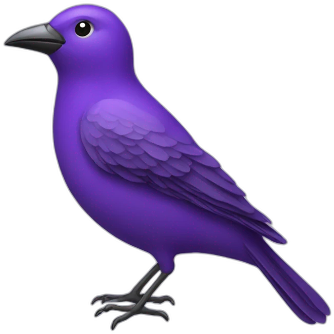 Bird purple emoji