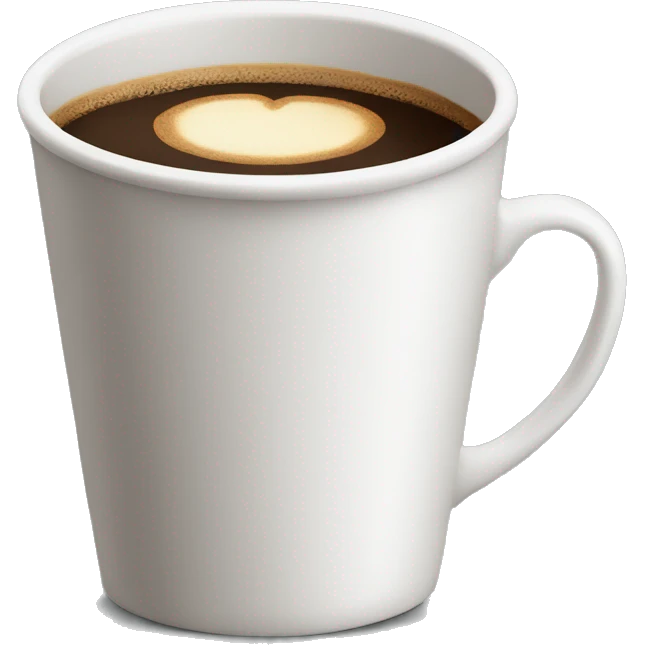 “Strong coffee in a simple cup.” emoji