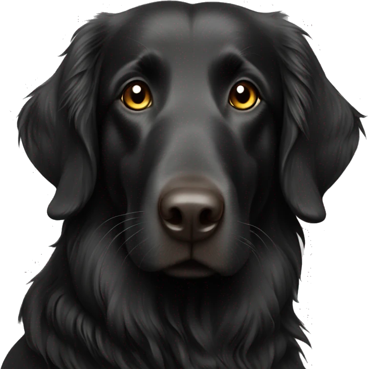 flat coated retriever emoji