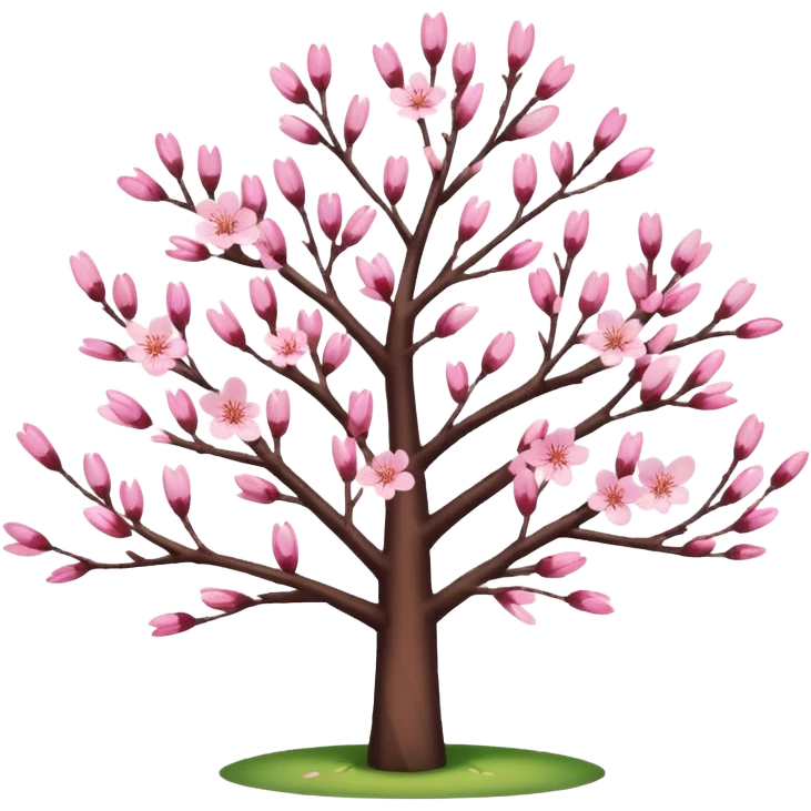 pink cherry blossom tree emoji