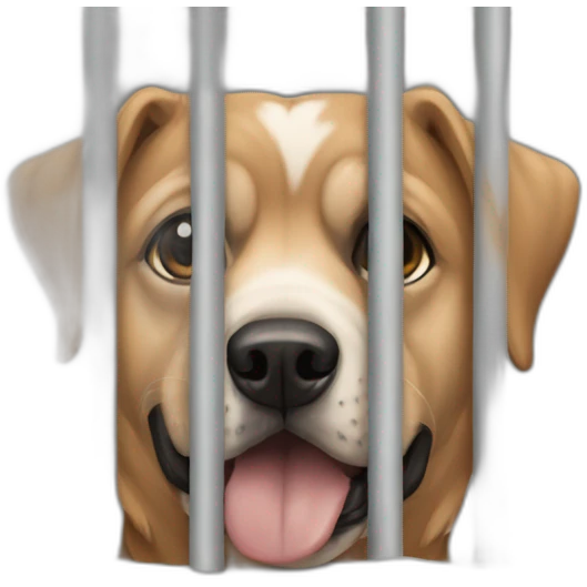 Dogs in prison emoji