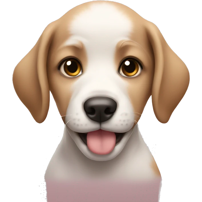 Kissy face puppy emoji