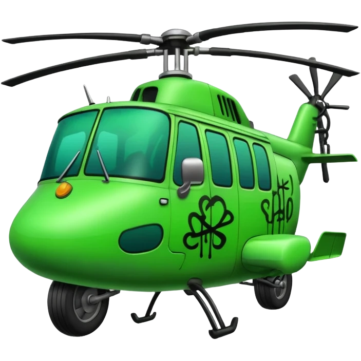 the word Chopper in green graffiti font emoji