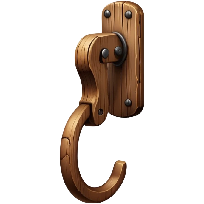 wooden hook emoji