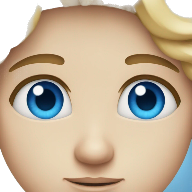 blue eyes emoji