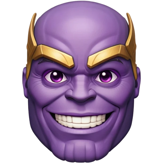 Smiling thanos emoji
