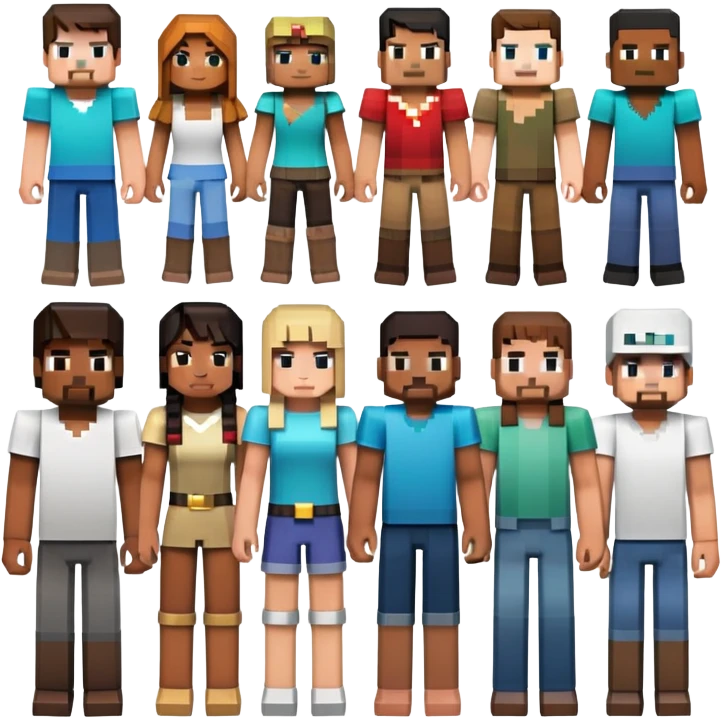 Mine craft full body emoji