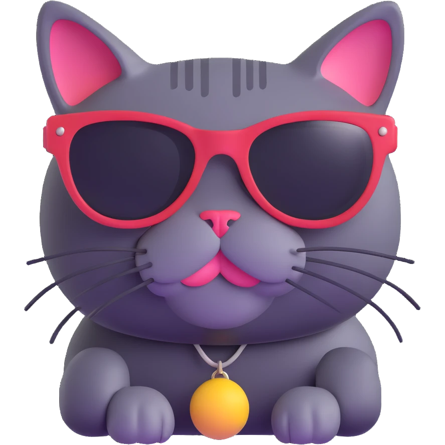 cat wearing sunglasses emoji