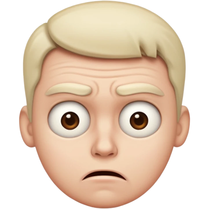 Confused face emoji