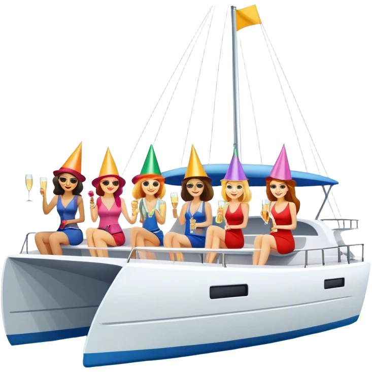Catamaran bachelorette  emoji