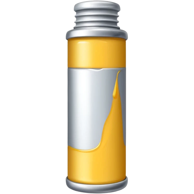 a white color oil paint tube emoji