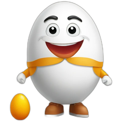 Humpty Dumpty with kinder surprise emoji