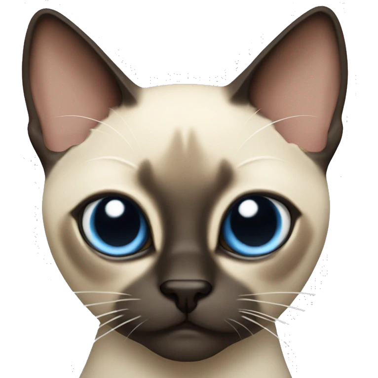 siamese cat with crossed eyes emoji