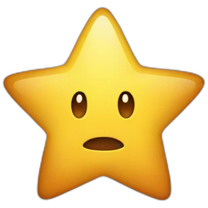 Star without face sticker emoji