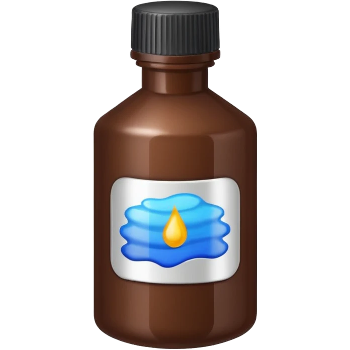 Bottle of brunette Hair dye emoji