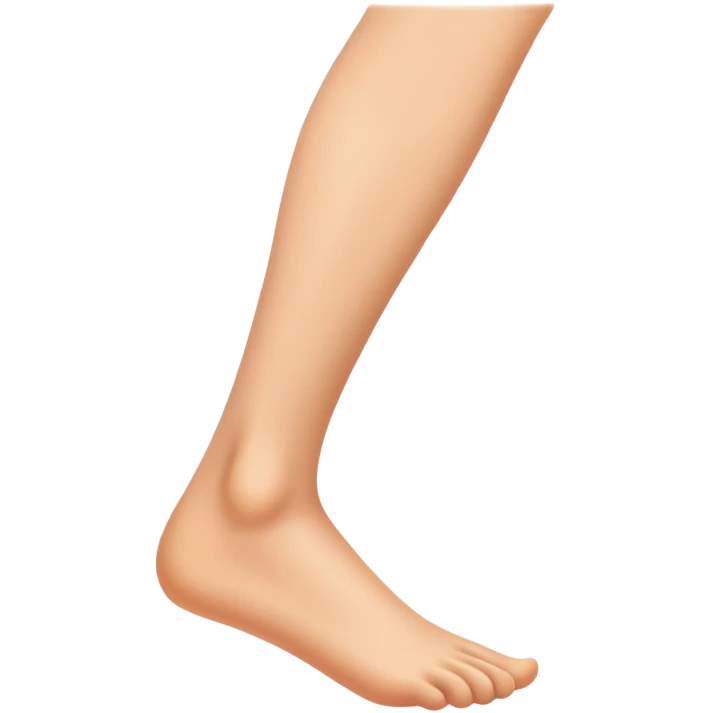 Human leg and foot emoji