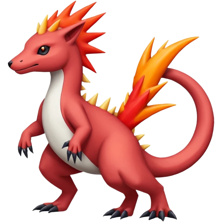 Quilava-Salazzle-Salandit-Zangoose-Fusion (full body) emoji