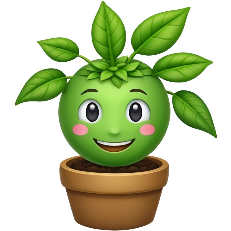 A Smiling Plant or tree emoji