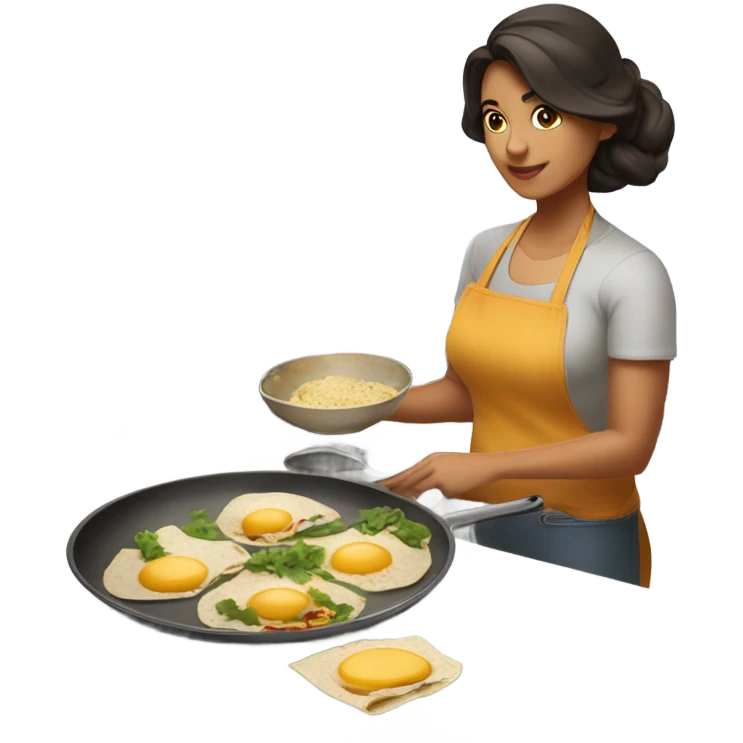 latina cooking breakfast burritos  emoji