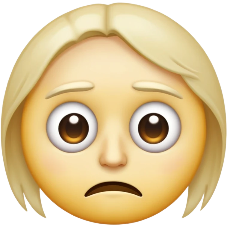 Emoji with eyebags and dark circles, and it looks tired emoji