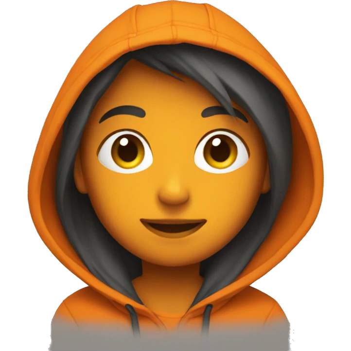 Orange hoodie  emoji