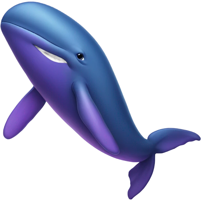 Blue whale purple emoji