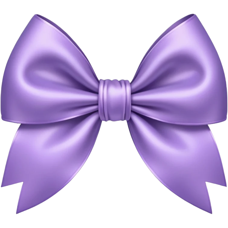 Lavender bow emoji
