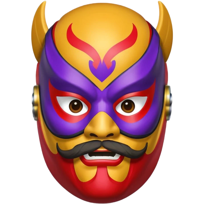 Luchador with beard emoji