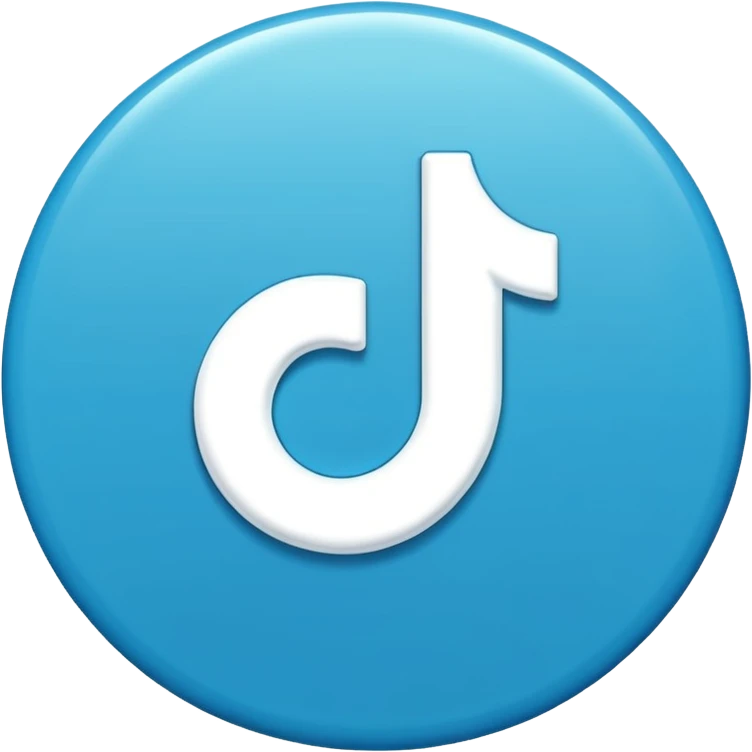 Verificación azul de tiktok emoji