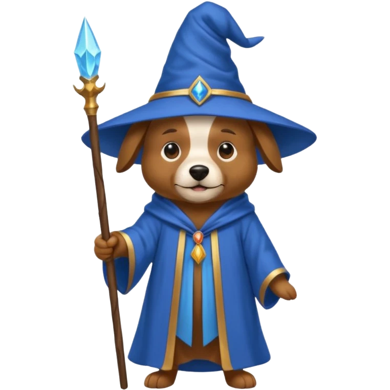Dog wizard emoji