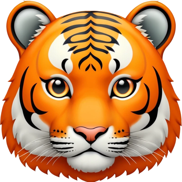 tiger face with GG phrase bubble for Twitch emote emoji