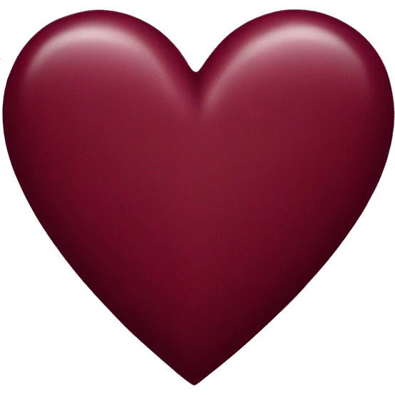 burgundy heart emoji