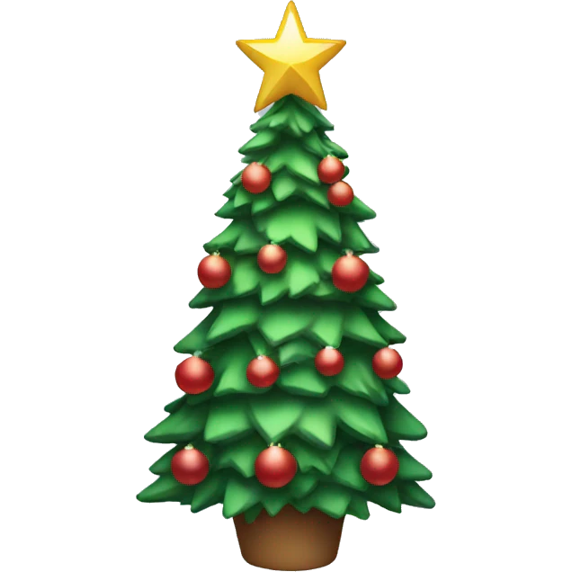 Aesthetic Christmas tree emoji