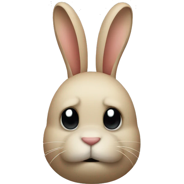 rabbit body unhappy emoji